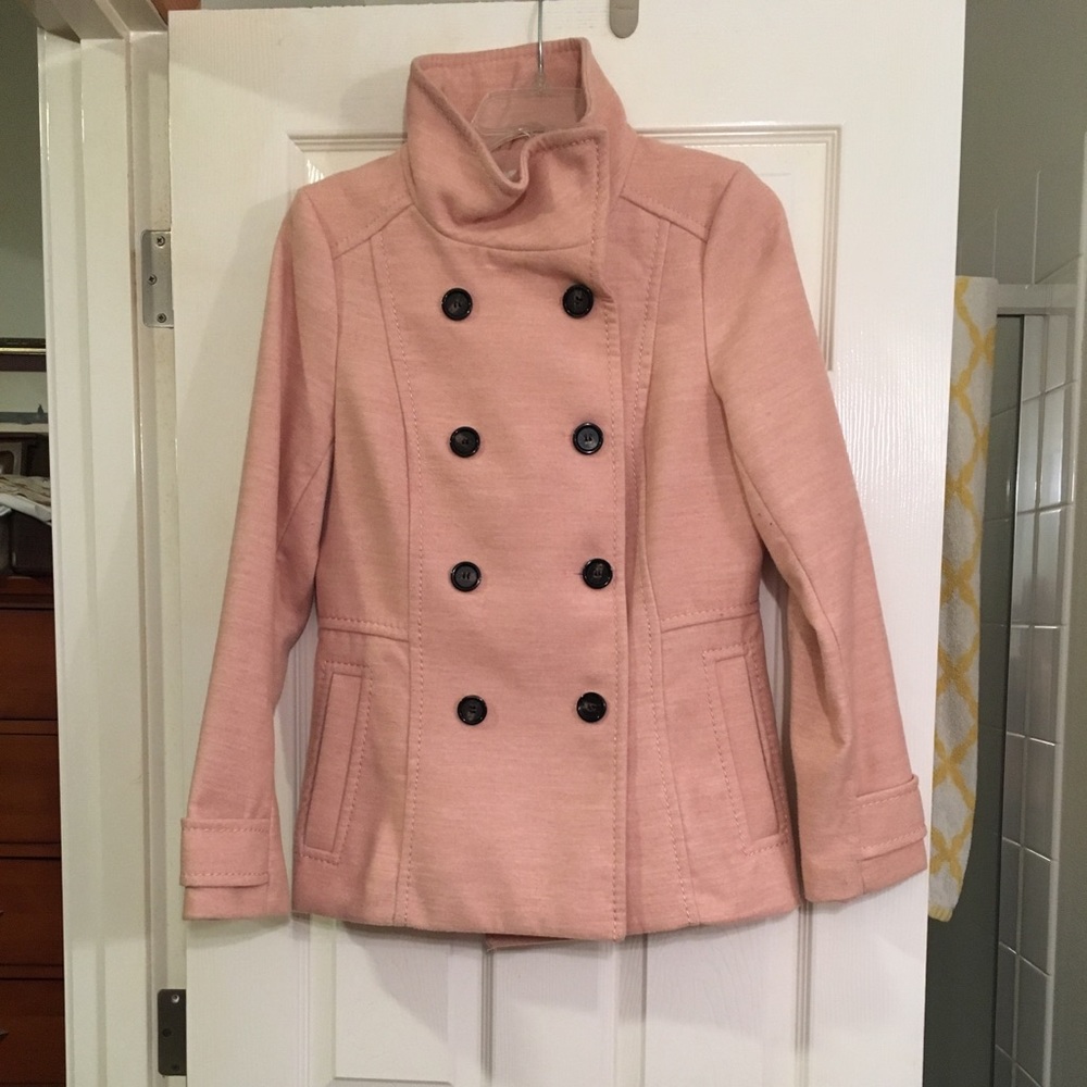 Blush colored Forever 21 Peacoat